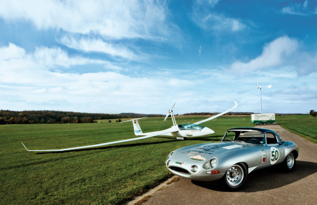 Windreich mit elektrifiziertem Jaguar E am Start
