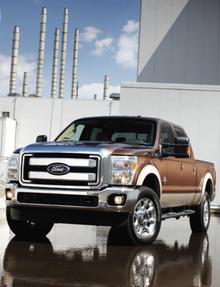 	© Car Design America - Myths, Brands, People, edited by Paolo Tumminelli, Ford F-350 Super Duty Lariat, crew cab pickup, 2011, published by teNeues, www.teneues.com. Photo © Ford Motor Company 