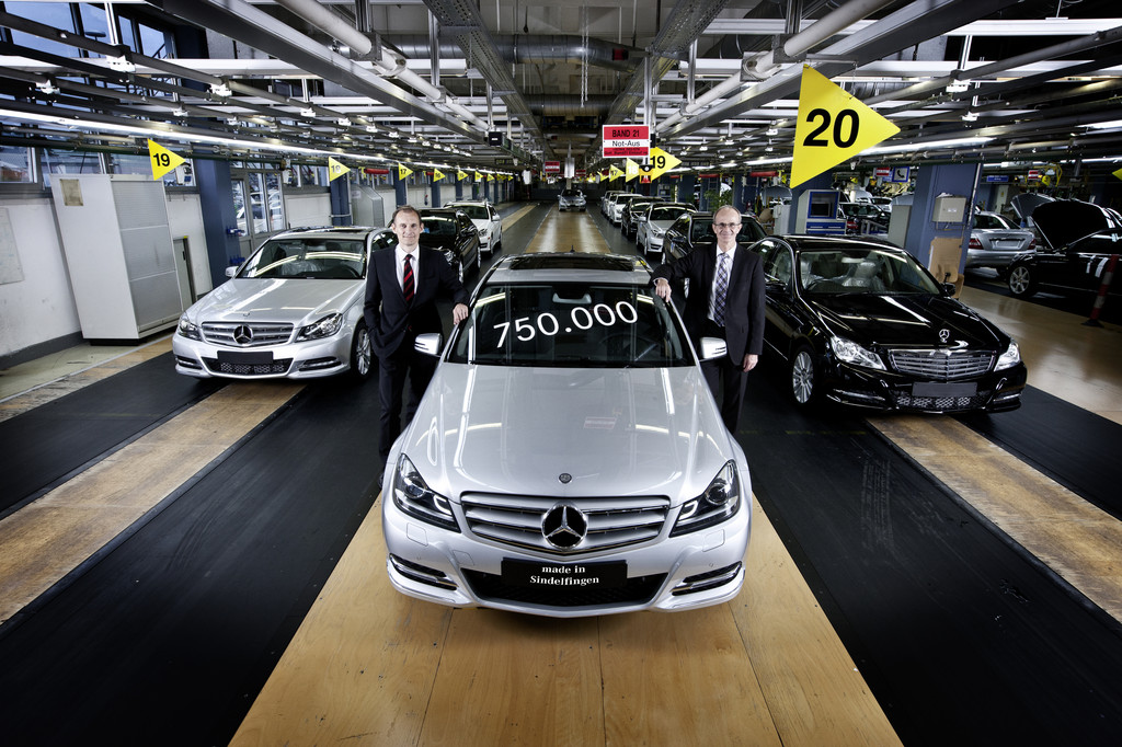 750 000ste Mercedes-Benz C-Klasse Limousine in Sindelfingen produziert