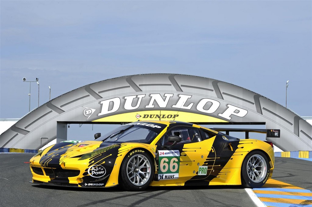 Art Car: Ferrari 458 fährt im Dunlop-Design in Le Mans