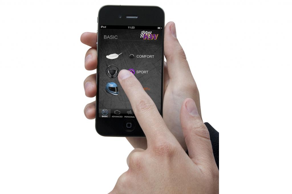 Fahrwerkstuning Tuning per Handy - Komfortable Einstellung