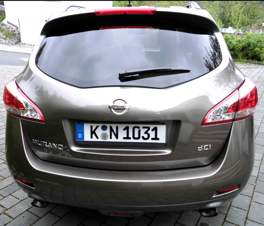 Nissan Murano: Blick auf die Heckpartie.