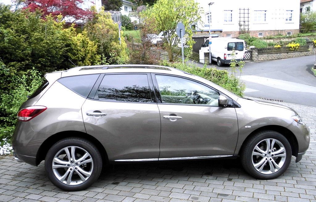 Nissan Murano: Und so sieht das Crossover-SUV-Modell von der Seite aus.