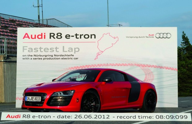 Rekord für den Audi R8 e-tron: 8:09,099 Minuten für die Nordschleife