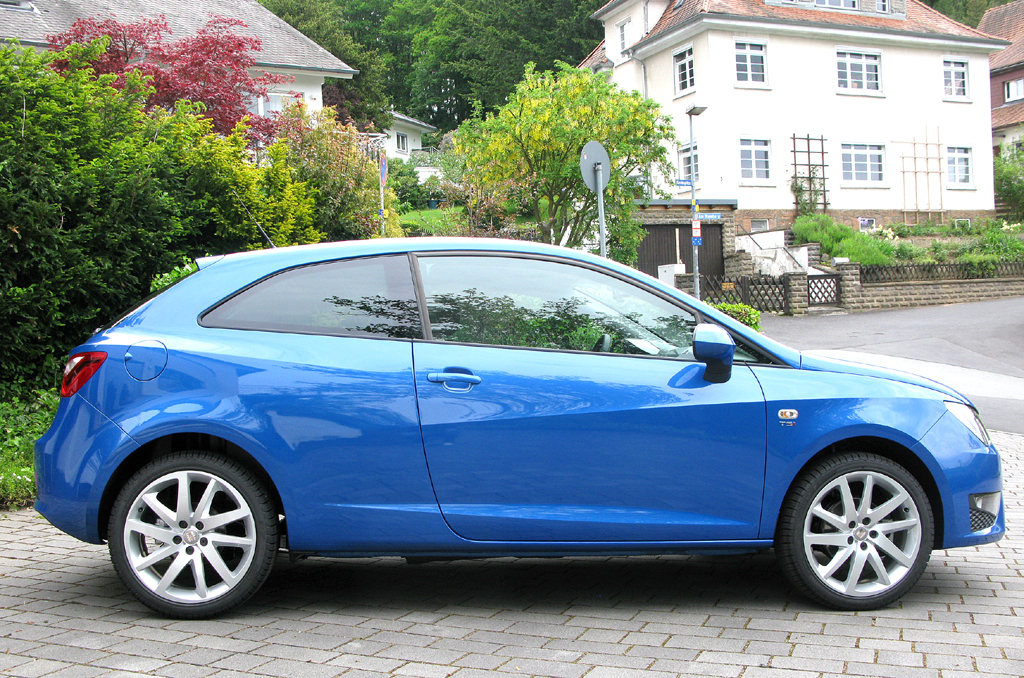 Seat Ibiza FR: Und so sieht der schnittigere SC-Dreitürer von der Seite aus.