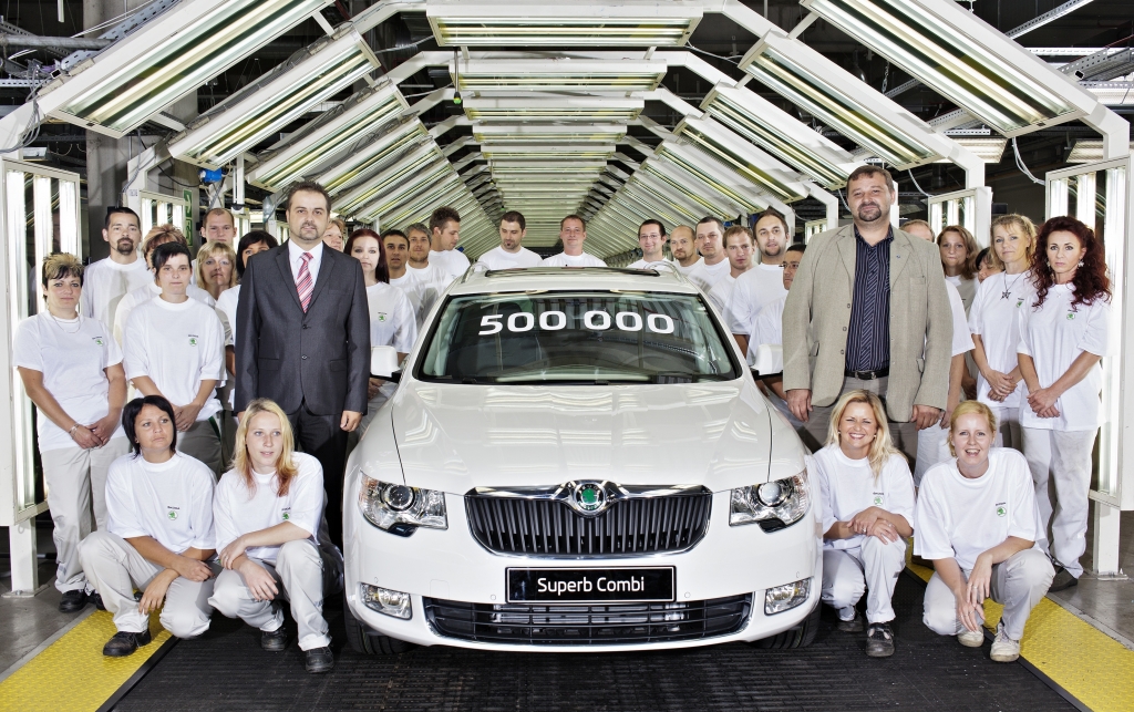 Skoda Superb: 500.000 Mittelklasse verlässt die Bänder