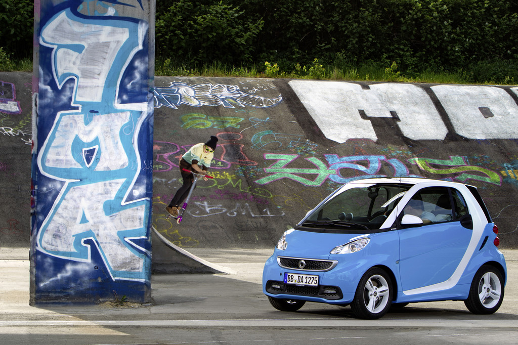 Smart Fortwo Edition Iceshine in Weiß oder Blau