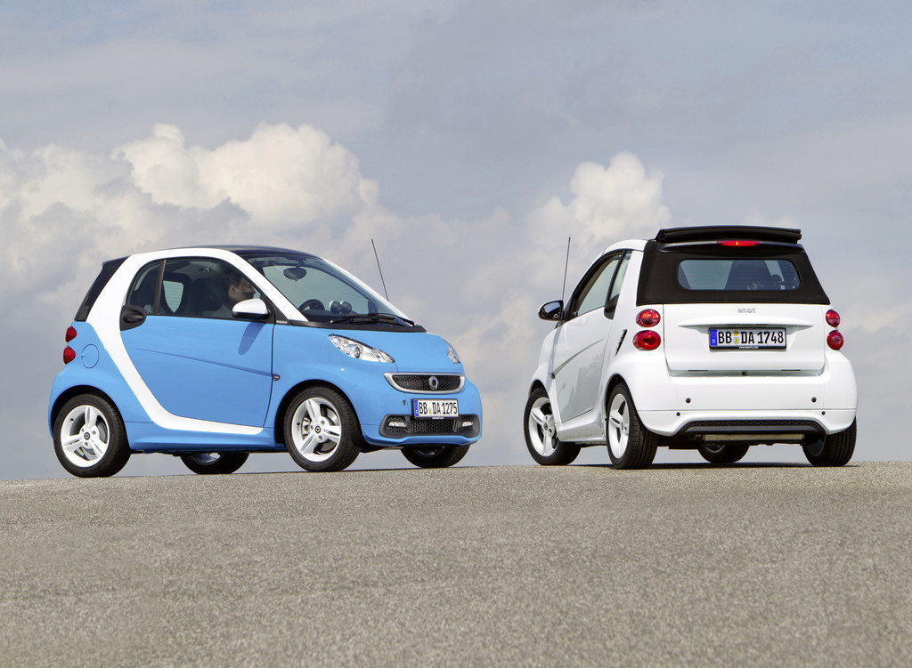 Smart Fortwo Edition Iceshine in Weiß oder Blau