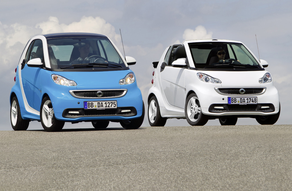 Smart Fortwo Edition Iceshine in Weiß oder Blau