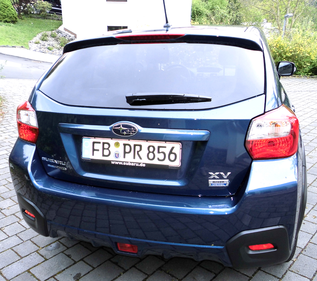 Subaru XV: Blick auf die Heckpartie. 