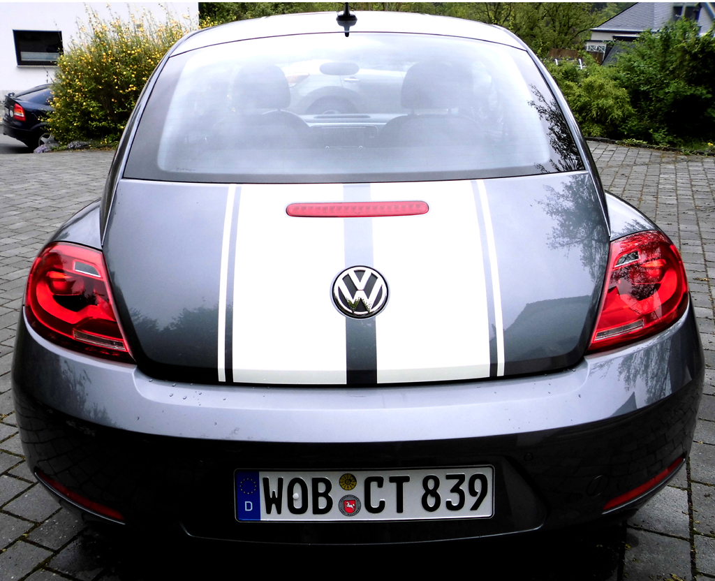 VW Beetle: Blick auf die Heckpartie. 