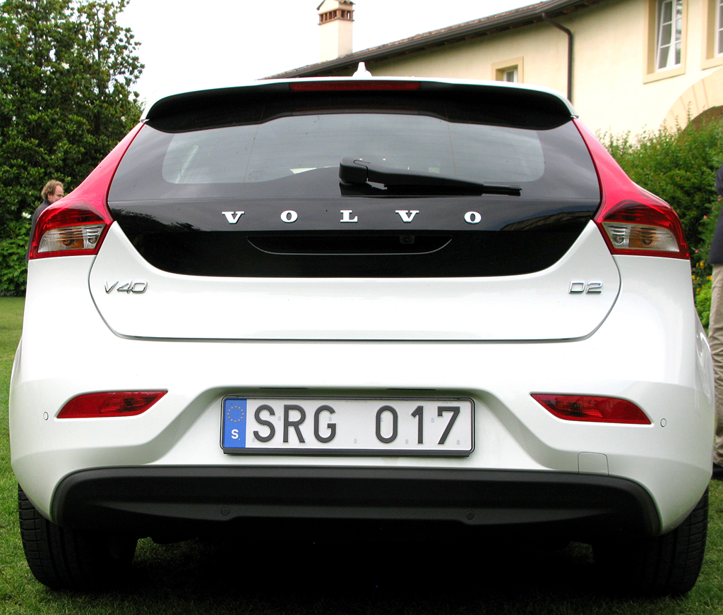 Volvo V40: Blick auf die Heckpartie. 