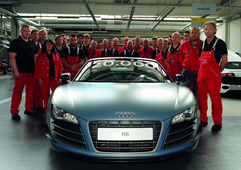 20 000ster Audi R8 verlässt Neckarsulmer Manufaktur