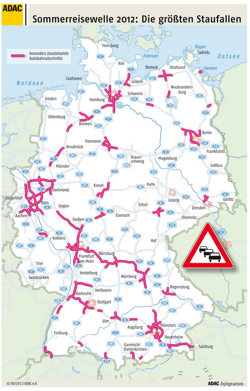 ADAC-Stauprognose: Schlimmstes Reisewochenende der Saison