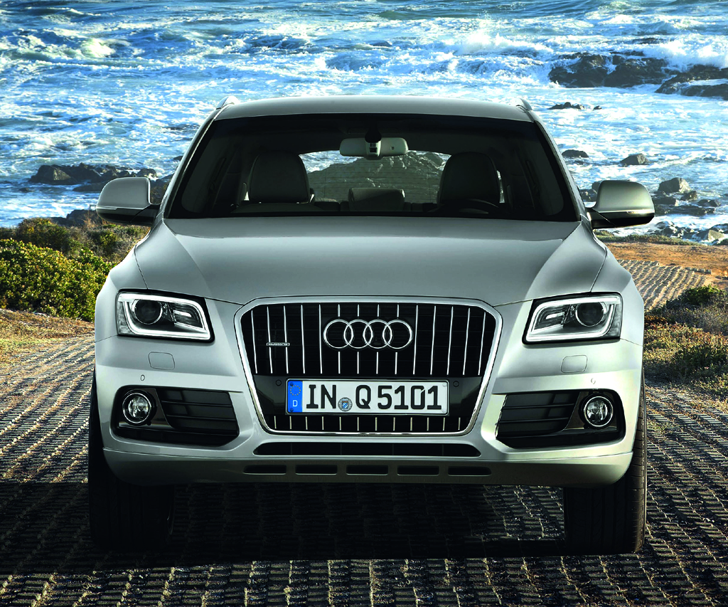 Audi Q5: So sieht das kompakte SUV-Modell von vorn aus. 