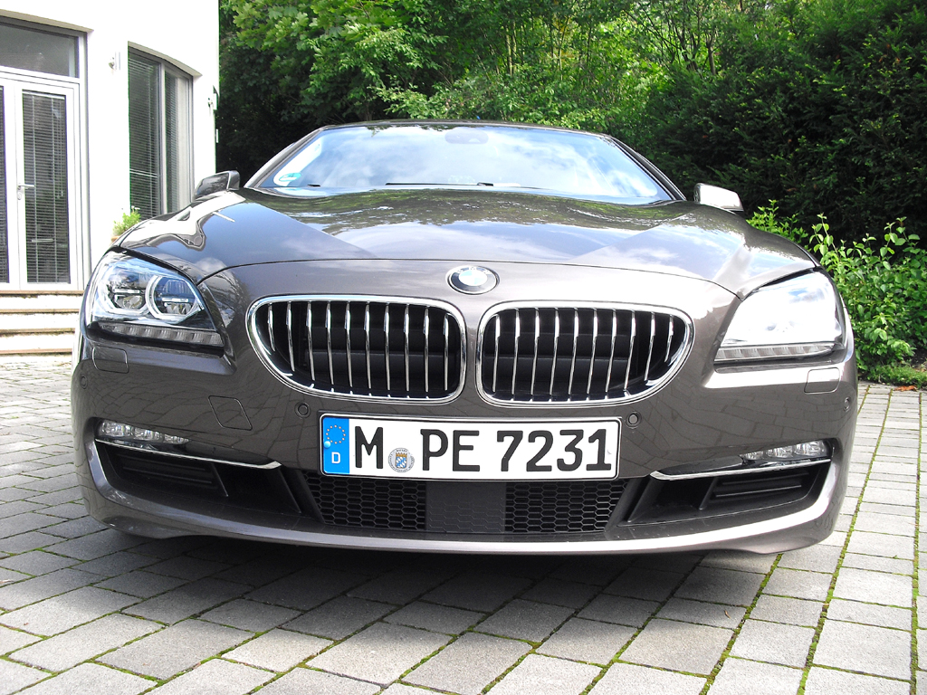 BMW Coupé 640d: Blick auf die Frontpartie. 