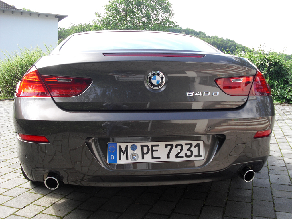 BMW Coupé 640d: Blick auf die Heckpartie. 