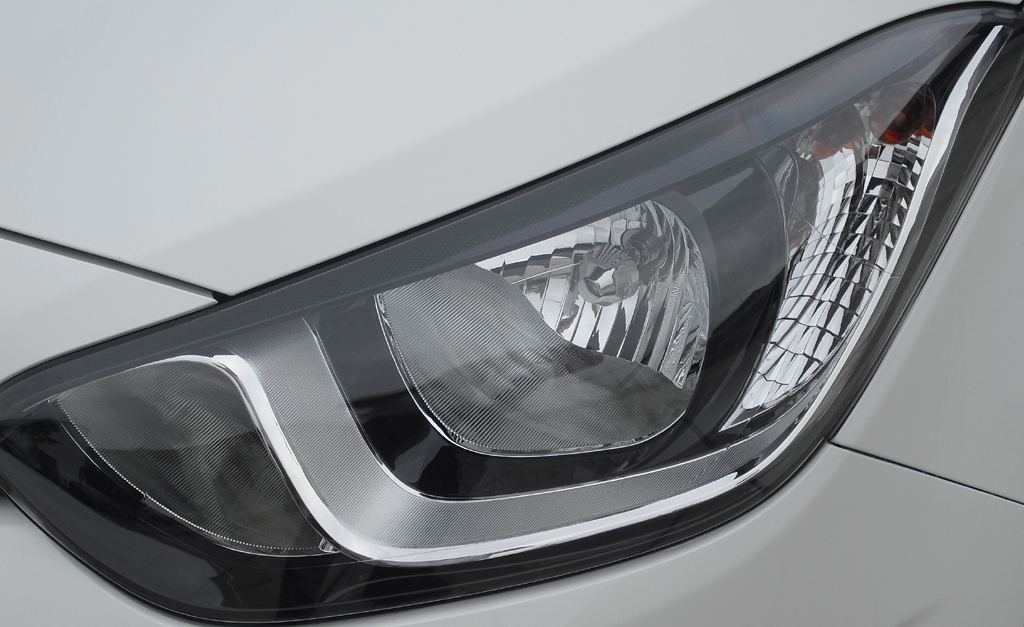 Hyundai i20: Moderne Leuchteinheit vorn.