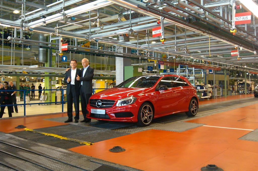 In Rastatt ist die erste Mercedes A-Klasse vom Band gelaufen
