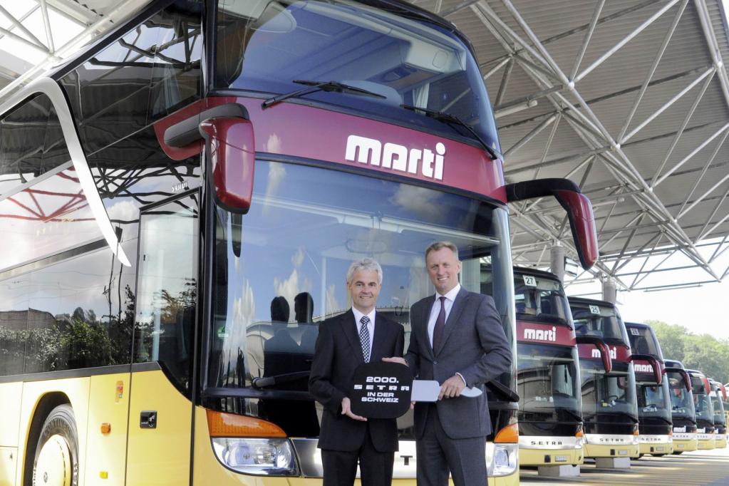 Jubiläums-Doppeldecker-Bus für die Schweiz