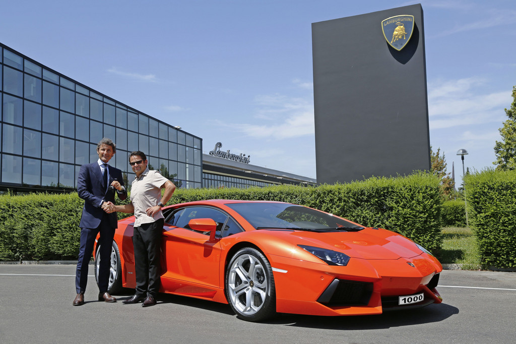 Lamborghini baute den 1000sten Aventador LP 700-4