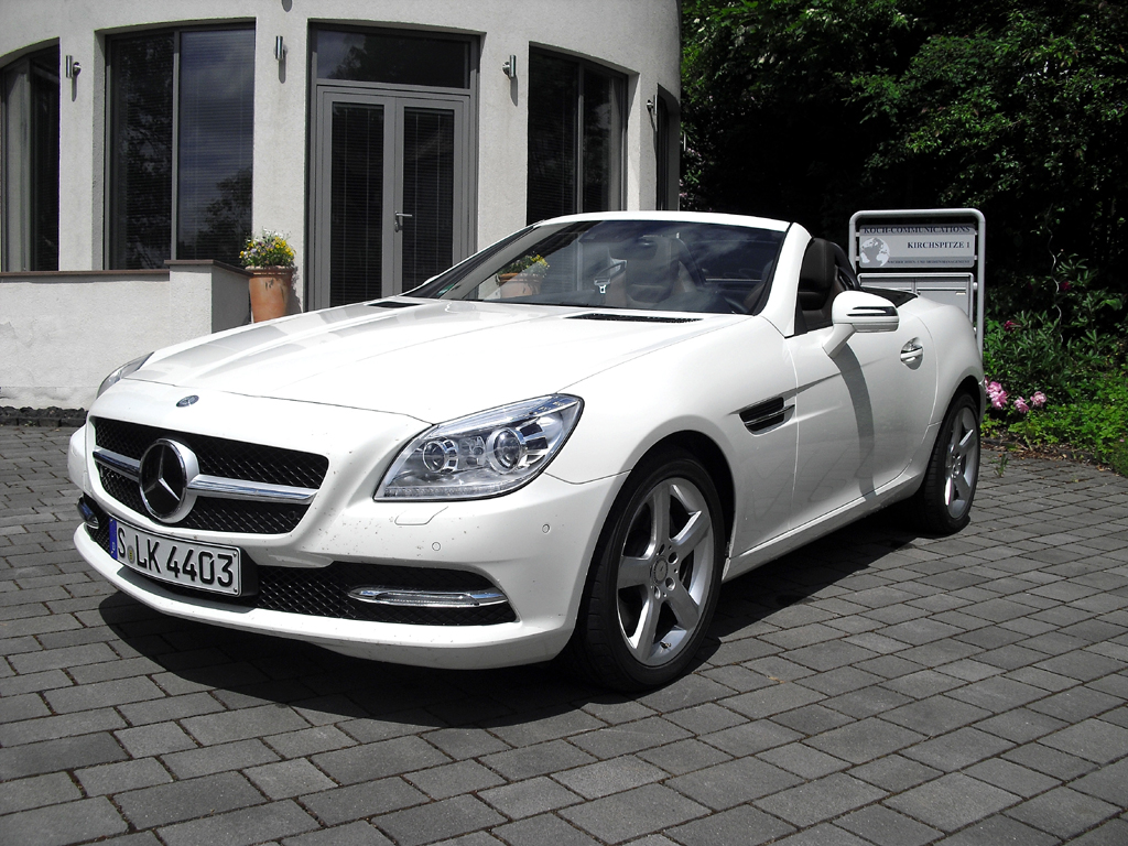 Mercedes SLK, hier als einziger Diesel mit 150/204 kW/PS. Fotos: Koch