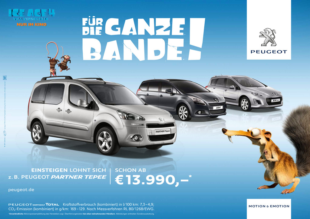 Peugeot wirbt mit 