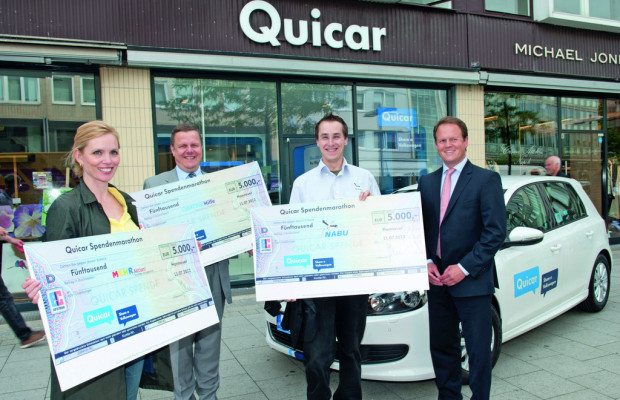 Quicar spendet 15 000 Euro