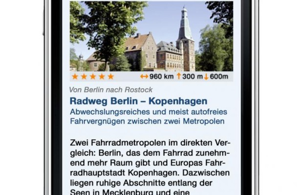 Radreise: App mit neuen Routen