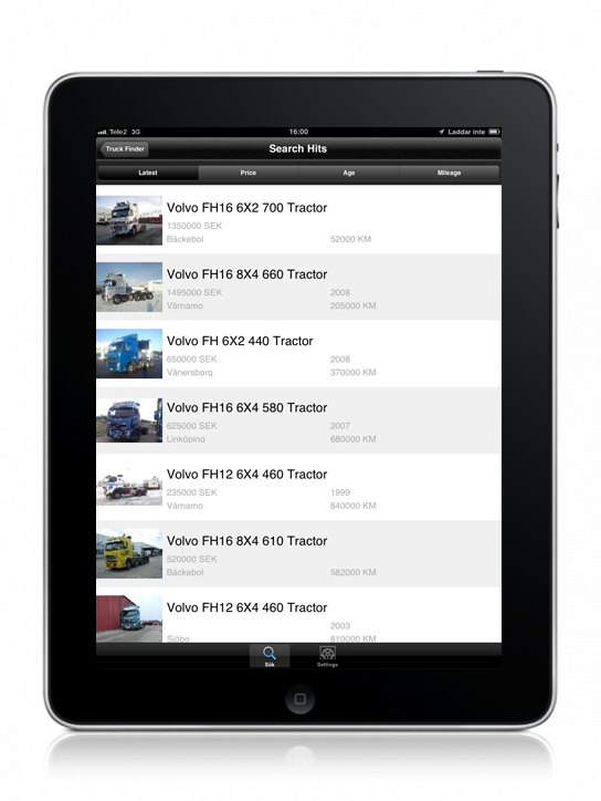 Volvo Trucks bietet Truck Finder App