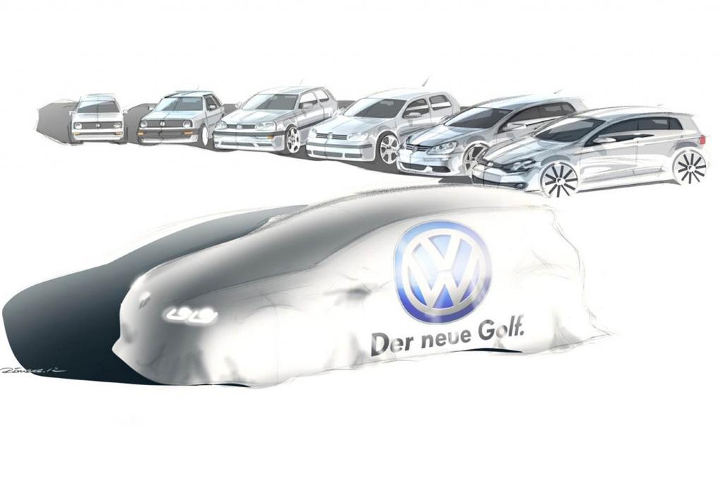 Auch der neue VW Golf wird kräftig abspecken