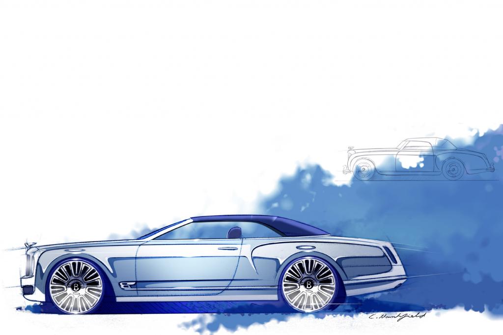 Auf dem Schönheitswettbewerb in Pebble Beach zeigten die Engländer erstmals das Mulsanne Convertible Concept