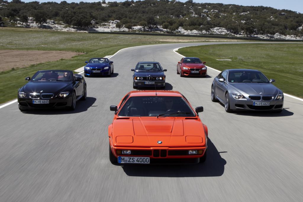 BMW M6 Generationentreffen Jahr 2012 hinter BMW M1