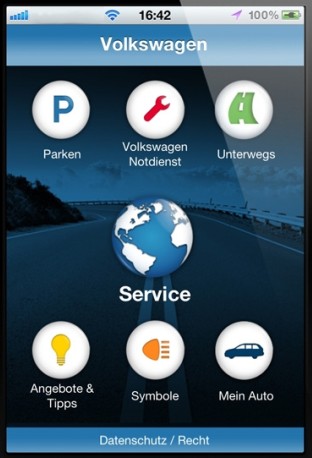 Die neue Volkswagen Service App