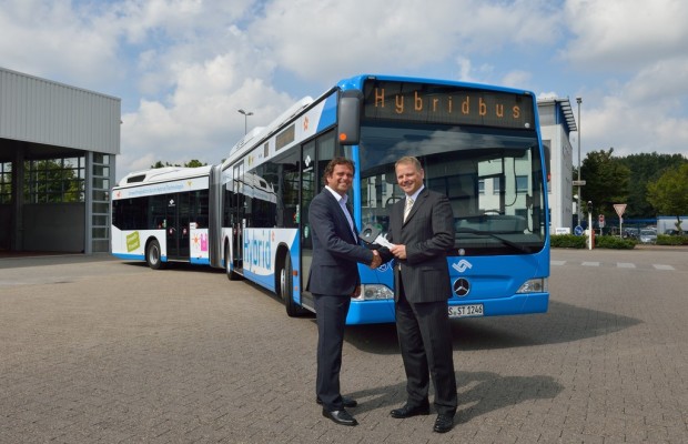 Erste Hybridbuslinie in Münster