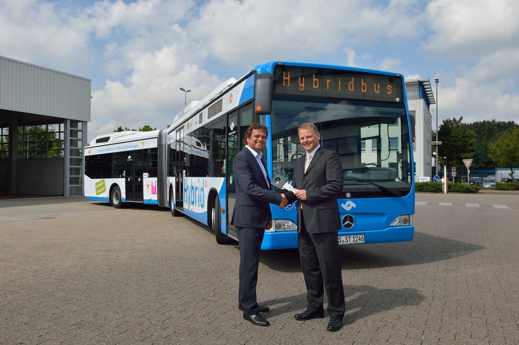 Erste Hybridbuslinie in Münster