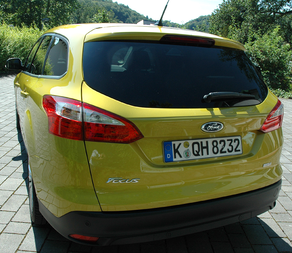 Ford Focus Turnier: Blick auf die Heckpartie. 