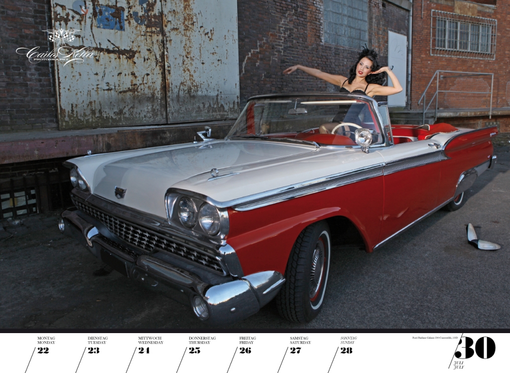 GIRLS & LEGENDARY US-CARS 2013 - Wochenkalender
