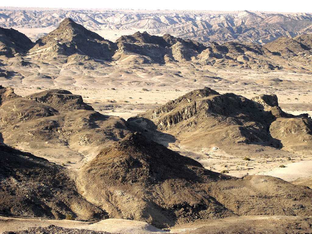 Nordöstlich von Swakopmund erstreckt sich diese bizarre Mondlandschaft. 