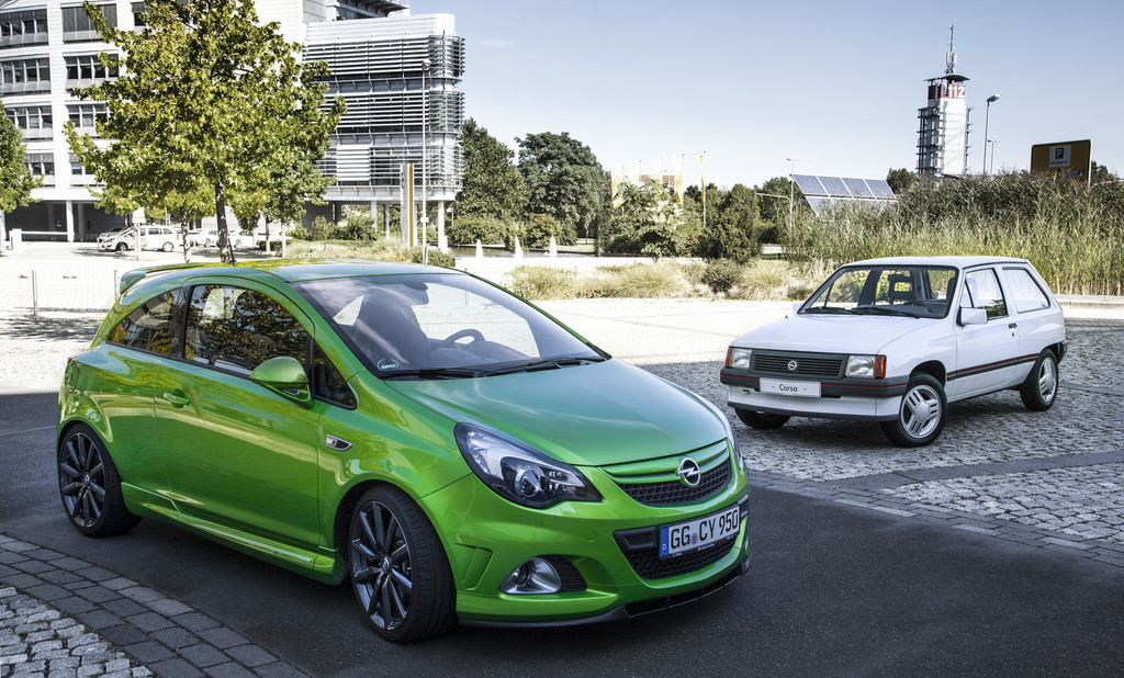 Opel Corsa feiert 30. Geburtstag
