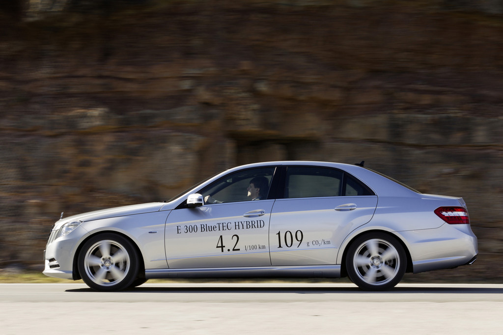 Umweltzertifikat für Mercedes-Benz E 300 Blue Tec Hybrid