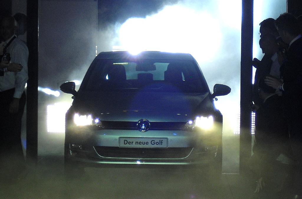 ... für den Golf VII, hier bei der Einfahrt zur Weltpremiere in Berlin.