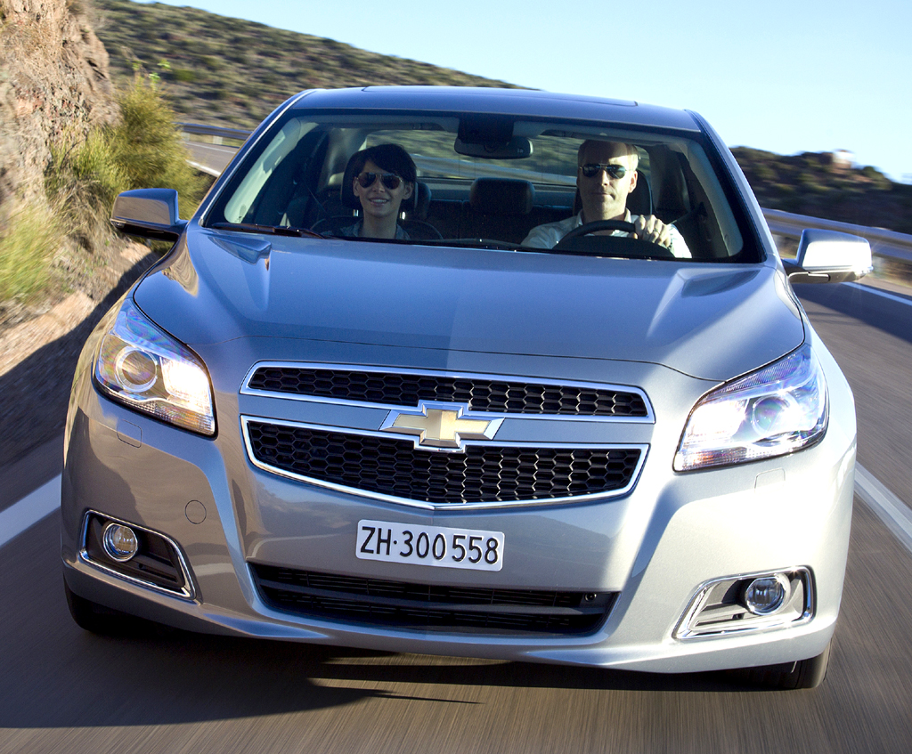 Chevrolet Malibu: Blick auf die Frontpartie. 