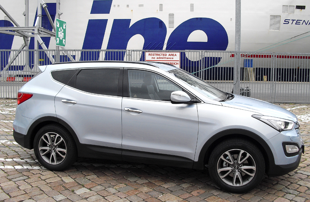 Hyundai Santa Fe: Und so sieht der Sportsroader der Koreaner von der Seite aus.