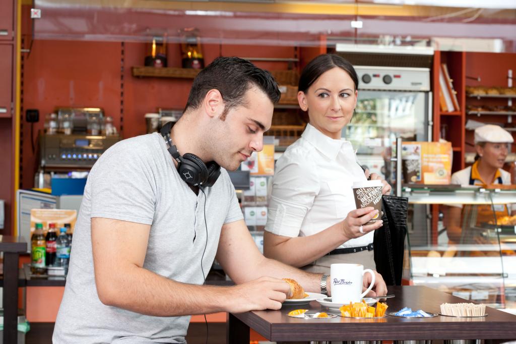 Kaffeepausen während der Autofahrt