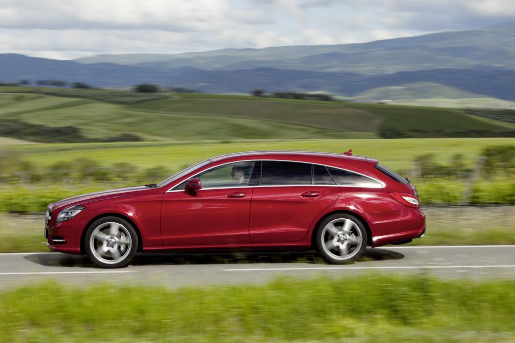 Mercedes CLS Shooting Brake: Und so soeht das Kombi-Coupé von der Seite aus.