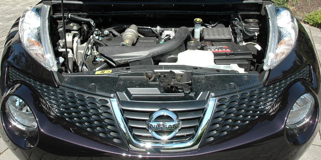 Nissan Juke: Blick auf den 1,5-Liter-Vierzylinder-Selbstzünder. 
