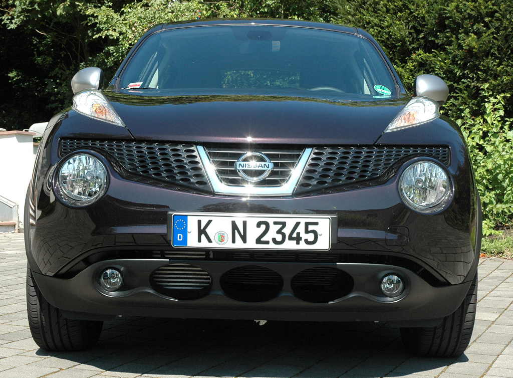 Nissan Juke: Blick auf die Frontpartie. 