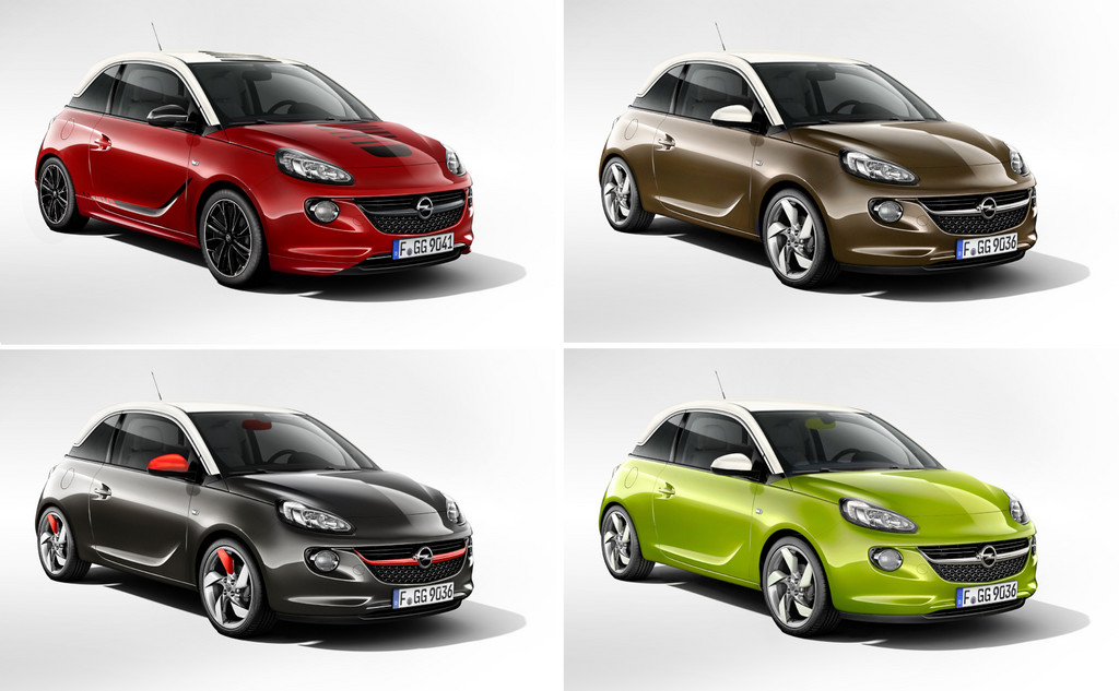 Paris 2012: Opel zeigt vier personalisierte Adam