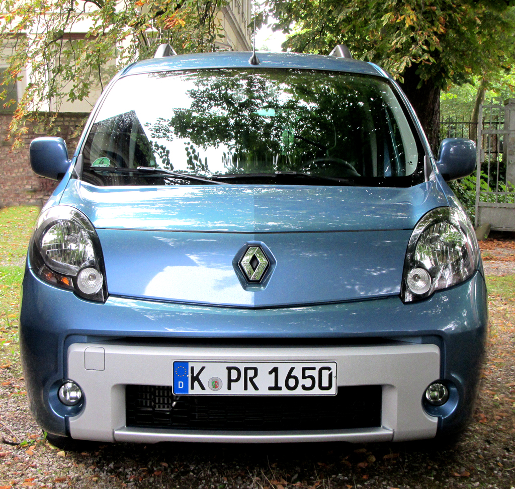 Renault Kangoo: Blick auf die Frontpartie. 